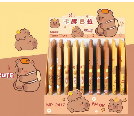 bút chì bấm chuột lang nước capybara