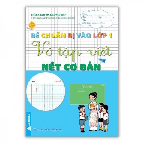 Tập tô nét cơ bản cho bé chuẩn bị vào lớp 1