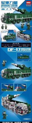 Lego xe quân sự tên lửa